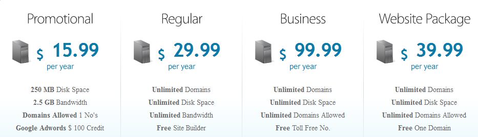 Reliable Web Hosting Packages